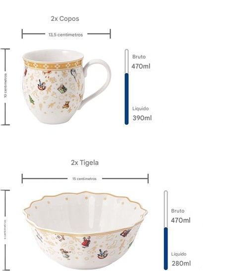 Aparelho de Jantar Natalino - 6 Peças