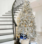 Árvore de Natal Artificial Queen Flock® com 800 Luzes LED Brancas Quentes