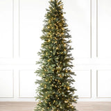 Árvore de Natal Cathedral Fir Slim com Galhos Articulados, Suporte Metálico e Micro LEDs Embutidos