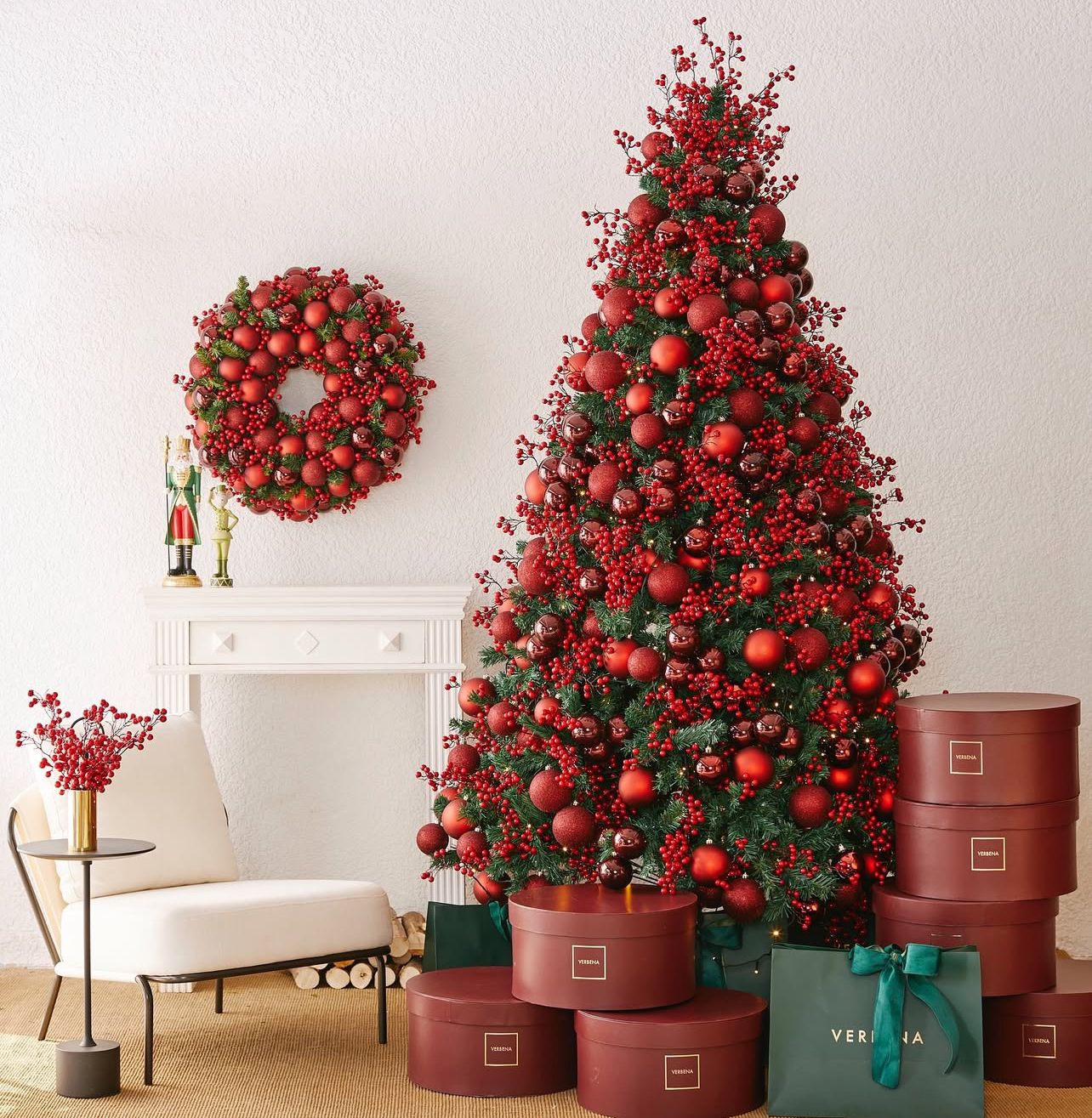 Árvore De Natal Decorada "Scottish Christmas"