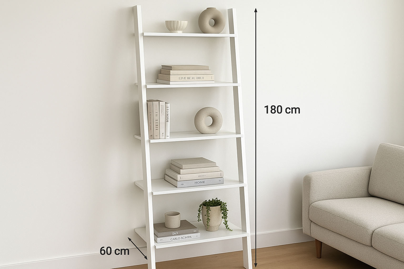 Estante Escada - Vista Frontal