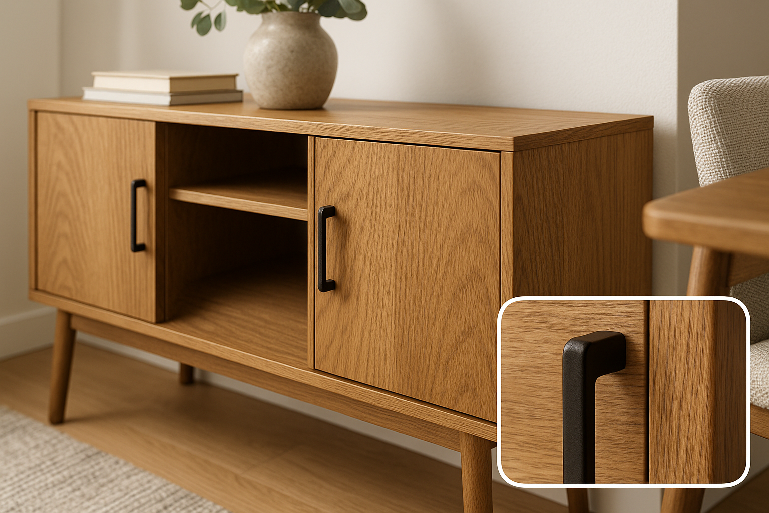 Aparador - Detalhe Madeira